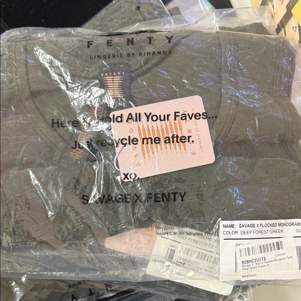 Savage X Fenty Deep Forest Green Muscle Tee